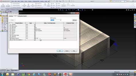 Image result for SolidWorks Drawing Materials Table