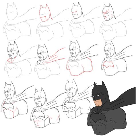 Image result for How to Draw Batman Simple Step by Step