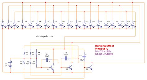 Afbeeldingsresultaten voor LED Circuits Using IC and Transistor
