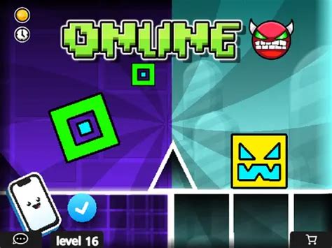 Image result for Practice Geometry Dash Button