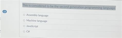 Toradh íomhá ar Second-Generation Programming Language