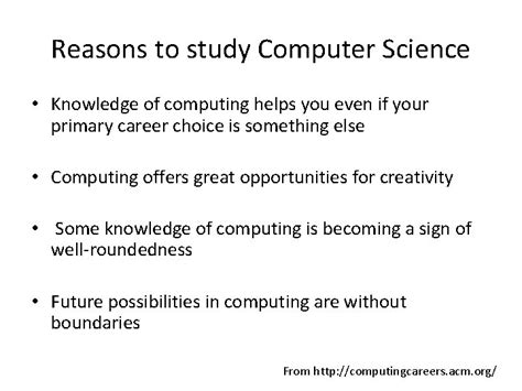 Reasons to Study Computer に対する画像結果