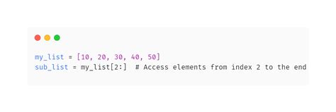 Image result for List Slicing Python