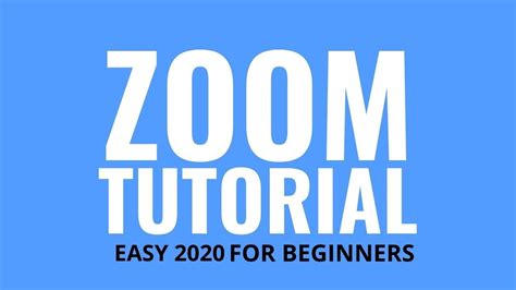 Image result for Beginning Zoom Tutorial