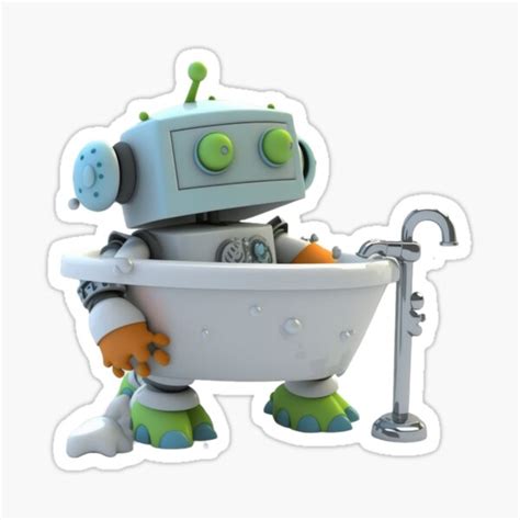 Toradh íomhá ar Computer Robot Bubble Bath