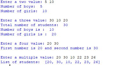 Python Multiple Input に対する画像結果
