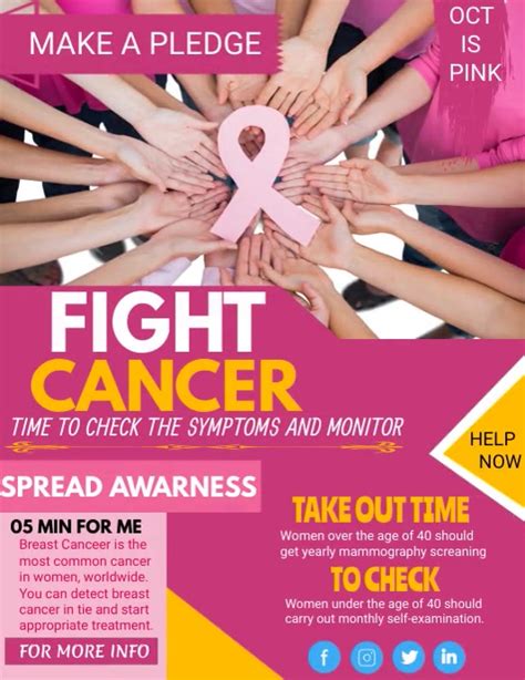 Image result for Blank Cancer Flyer Templates