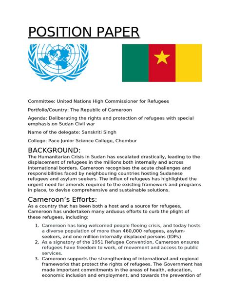 Image result for Crisis Committee Position Paper Examples