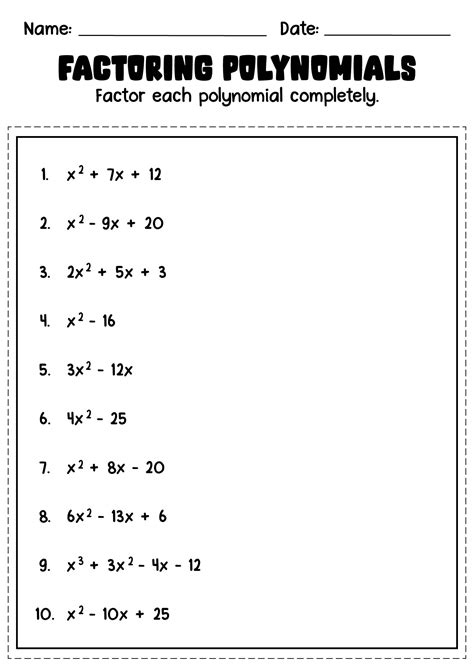 Toradh íomhá ar Algebra 2 Polynomials Worksheet.pdf