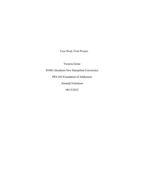 Image result for Case Study Example for Final Year Project