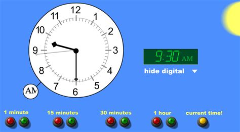 Image result for Interactive Clock Analog Clock
