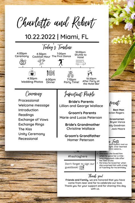 Image result for Unique Comicon Wedding Program Templates