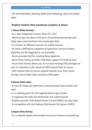 Afbeeldingsresultaten voor Azure Data Engineer Cheat Sheet