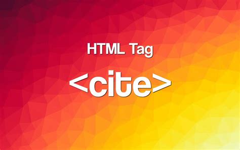 Image result for How to Use Cite in HTML