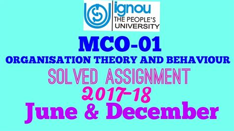Image result for IGNOU Organization Behaviour Syllabus