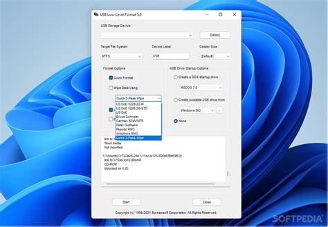 Toradh íomhá ar Low Level Format Tool USB