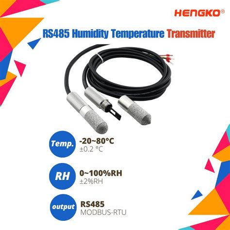 RS485 Modbus Waterproof Temperature Humidity Sensor Probe に対する画像結果