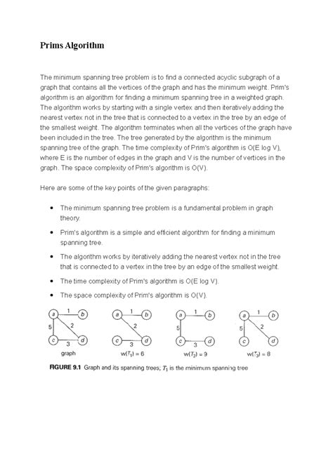 Toradh íomhá ar Prims Algorithm Brute Force