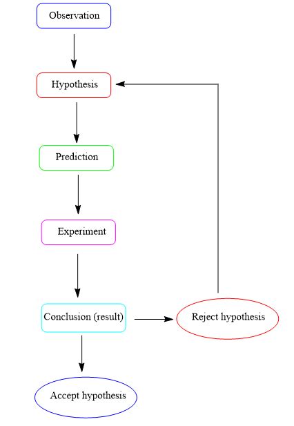 Image result for Flowchart Showing the Scientific Method
