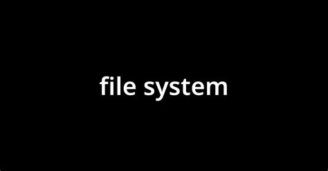 File System に対する画像結果