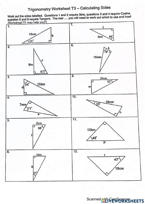 Image result for Geometry Trigonometry Worksheet