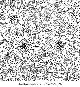 Image result for Seamless Floral Pattern Coloring Pages