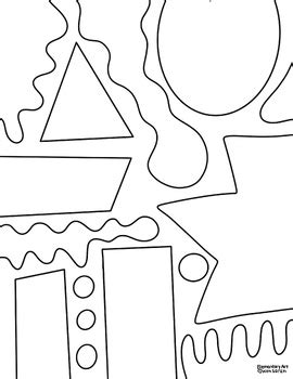 Toradh íomhá ar Simple Shapes Coloring Pages