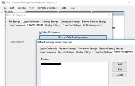 Remote Desktop Connection Manager Password Issues に対する画像結果