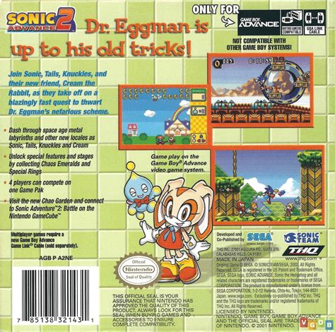 Toradh íomhá ar Sonic Advance 2 GBA