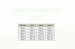 Image result for Small Box File Labels
