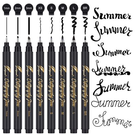 Amazon.com : 8 pcs Calligraphy Pen Hand Lettering Pens Calligraphy ...