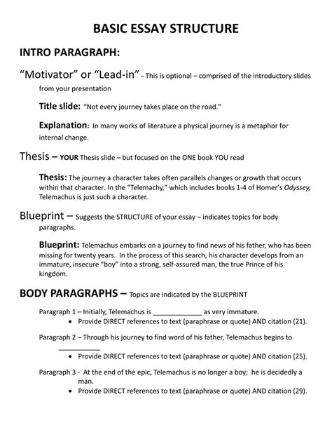 Essay Paragraph Structure Example に対する画像結果