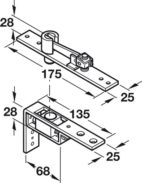 Image result for Adjustable Spring Pivot Hinge