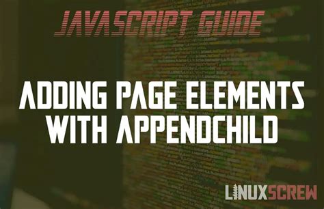 Afbeeldingsresultaten voor appendChild Syntax in JS