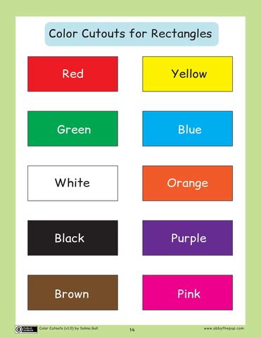 Image result for Color the Rectangles Worksheet