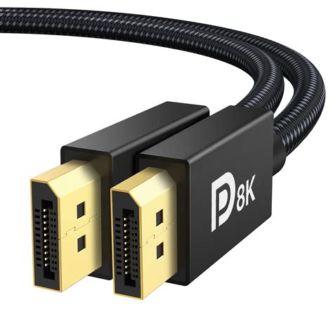 IVANKY 8K DisplayPort Cable 1.4, VESA Certified 8K DP Cable 6.6ft (8K ...