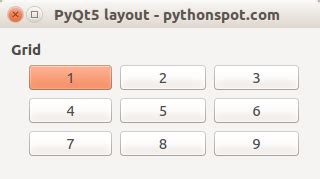 PyQt5 Grid Layout に対する画像結果