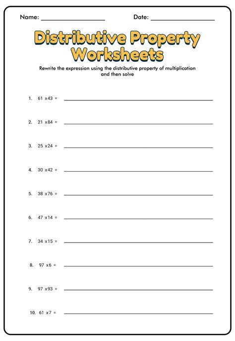 Image result for Distributive Property Worksheet 7th Grade PDF