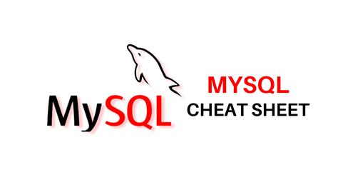 Image result for SQL Cheat Sheet MySQL