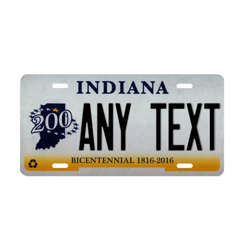 Image result for Authentic Indiana License Plate