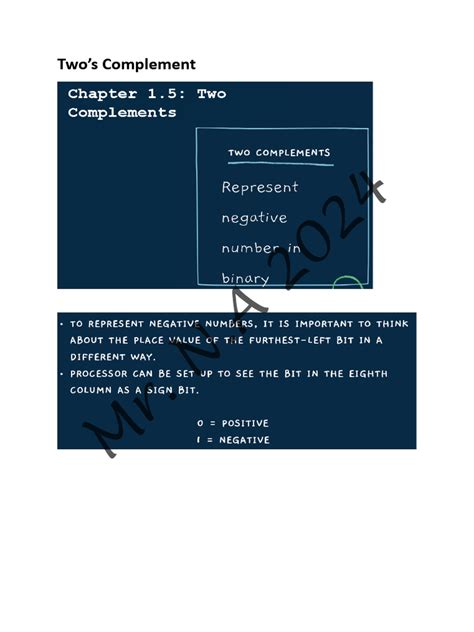 Explain Da Ones Complement or Two Complement に対する画像結果