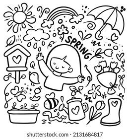 Image result for Spring-Themed Line Drawing