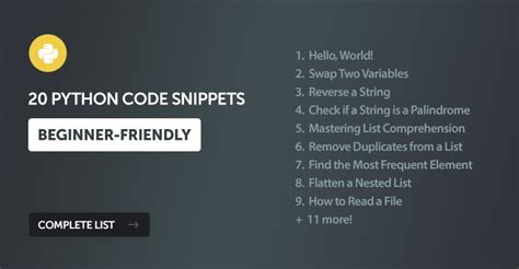 Coding Snippets Python に対する画像結果