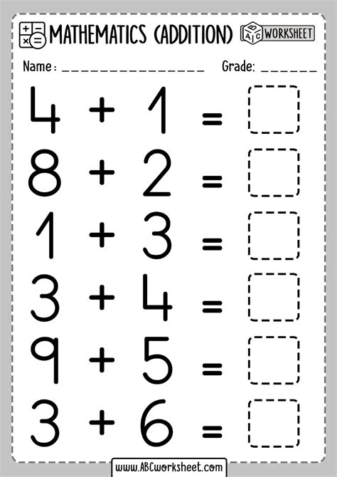 ABC Math Worksheets に対する画像結果