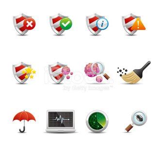 Toradh íomhá ar Computer Security Icon Set