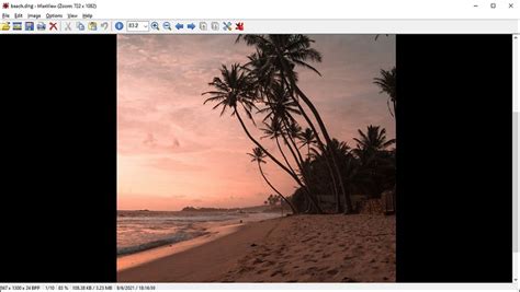 Open DNG File に対する画像結果