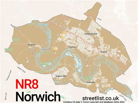 Image result for Nr8 Postcode Map