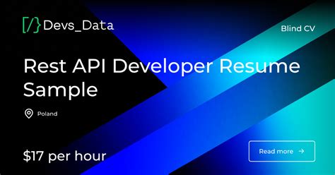 Image result for REST API Resume Sample