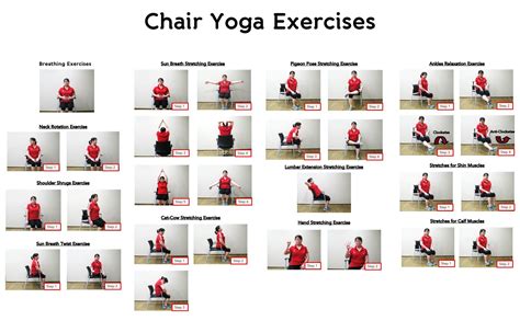 Image result for Chair Yoga Exercise Chart
