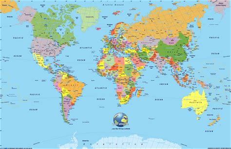 Image result for World Map with Countries High Resolution